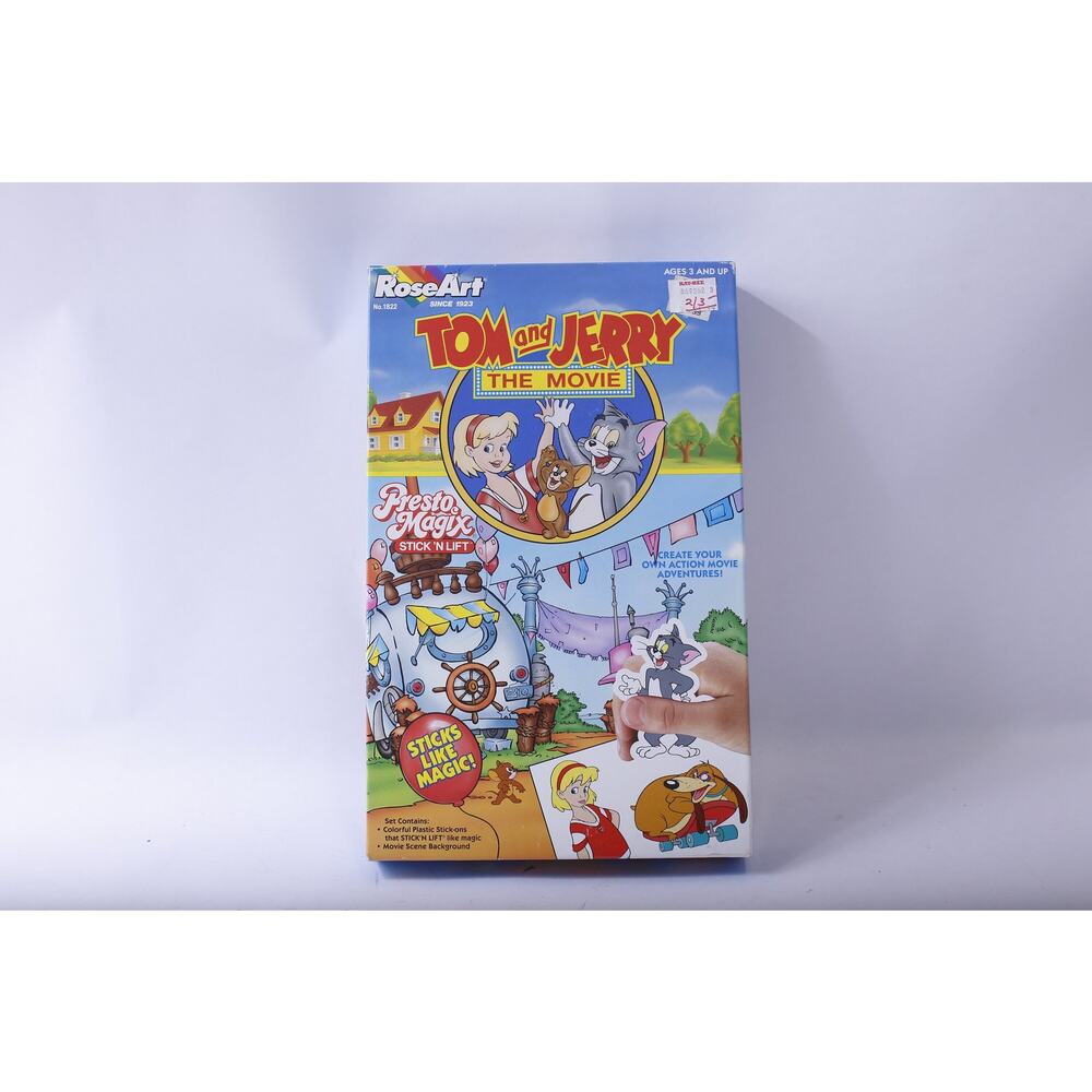 Sealed Tom and Jerry, Presto Magix Stick 'n Lift, Craft Kit, Colorful Plastic